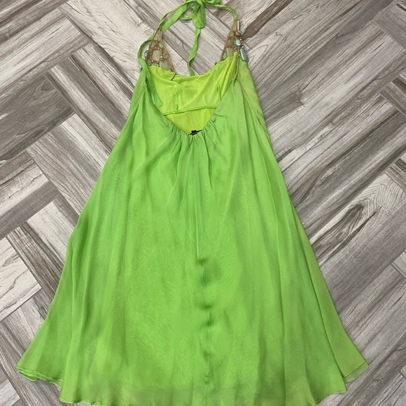 Cinema Bead Detail Halter Dress Women size 1 - Picture 2 of 5